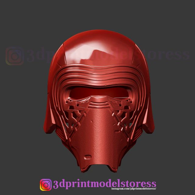 kylo ren helmet star wars cosplay costume stl file 3D Print Model .c4d .max .obj .3ds .fbx .stl .blend 