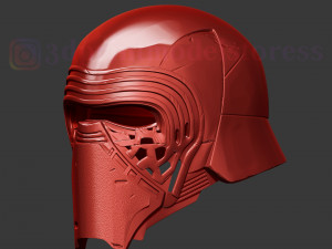 kylo ren helmet star wars cosplay costume stl file 3D Print Model