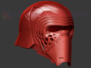 kylo ren helmet star wars cosplay costume stl file 3D Print Model