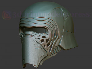 kylo ren helmet star wars cosplay costume stl file 3D Print Model