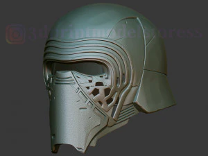 kylo ren helmet star wars cosplay costume stl file 3D Print Model
