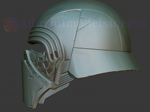 kylo ren helmet star wars cosplay costume stl file 3D Print Model