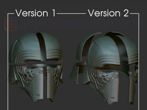 kylo ren helmet star wars cosplay costume stl file 3D Print Model