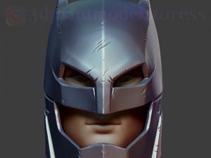 batman vs superman helmet cosplay dc comic 3d print model 3D Print Model