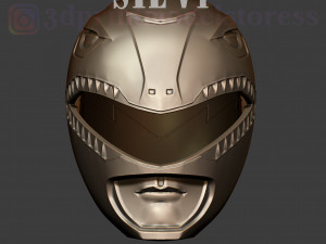 red ranger mighty morphin power ranger helmet cosplay stl file 3D Baskı Modeli