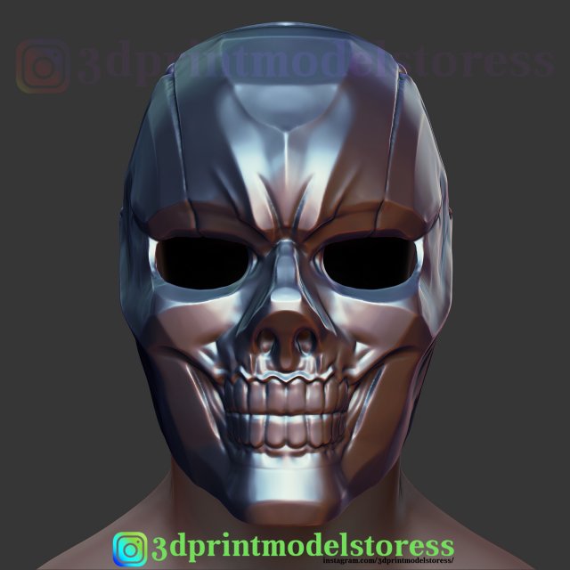 black mask harley quinn movie cosplay helmet 3D Print Model .c4d .max .obj .3ds .fbx .stl .blend 