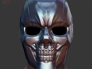 m&aacute;scara preta capacete cosplay do filme harley quinn Modelo de Impressão 3D