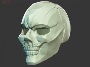 black mask harley quinn movie cosplay helmet 3D Print Model