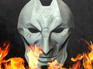 league of legends jhin mask costume cosplay lol helmet 3D Print Model