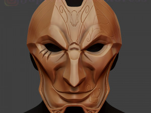 league of legends jhin mask costume cosplay lol helmet 3D Print Model