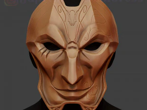 liga de leyendas jhin m&aacute;scara disfraz cosplay lol casco Modelo de impresión 3D
