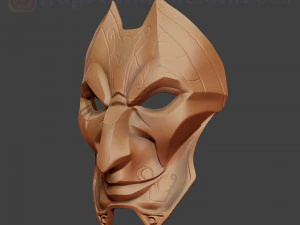 liga de leyendas jhin m&aacute;scara disfraz cosplay lol casco Modelo de impresión 3D