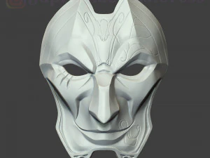 liga de leyendas jhin m&aacute;scara disfraz cosplay lol casco Modelo de impresión 3D