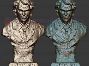 joker heath ledger bust sculpt 3d print model 3D Принт Модель