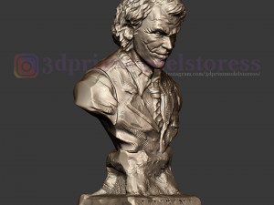 joker heath ledger bust sculpt 3d print model 3D Принт Модель