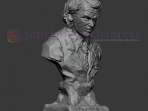 joker heath ledger bust sculpt 3d print model 3D Принт Модель