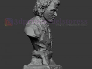 joker heath ledger bust sculpt 3d print model 3D Принт Модель