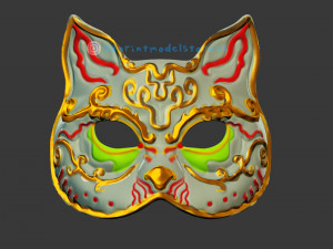 spider splicer kitty mask - splicer cat mask cosplay helmet Model do druku 3D