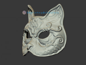 spider splicer kitty mask - splicer cat mask cosplay helmet Model do druku 3D