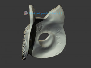 spider splicer kitty mask - splicer cat mask cosplay helmet Model do druku 3D