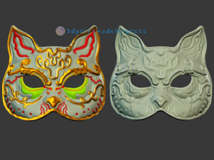 spider splicer kitty mask - splicer cat mask cosplay helmet Model do druku 3D