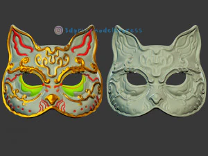 spider splicer kitty mask - splicer cat mask cosplay helmet 3D Print Model