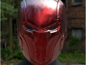 red hood helmet - red hood injustice cosplay mask 3d print model 3D Print Model