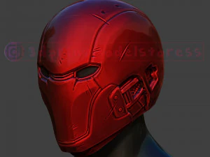red hood helmet - red hood injustice cosplay mask 3d print model 3D Print Model