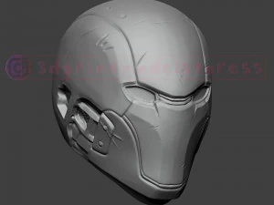 red hood helmet - red hood injustice cosplay mask 3d print model 3D Print Model