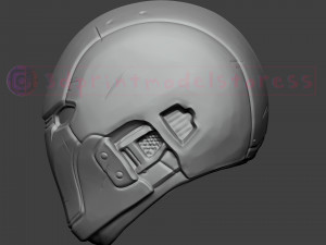 red hood helmet - red hood injustice cosplay mask 3d print model Model Cetak 3D