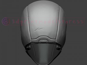 red hood helmet - red hood injustice cosplay mask 3d print model Model Cetak 3D