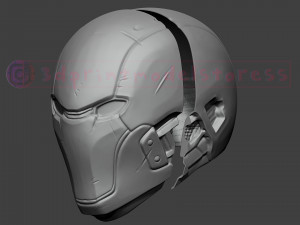 red hood helmet - red hood injustice cosplay mask 3d print model Model Cetak 3D