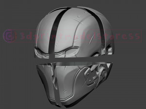 red hood helmet - red hood injustice cosplay mask 3d print model Model Cetak 3D