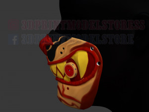 tiger mask kitsune japanese cosplay helmet 3d print model Modèles 3D en vedette