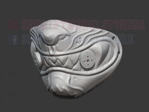 tiger mask kitsune japanese cosplay helmet 3d print model Modèles 3D en vedette