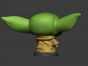 cute baby yoda statue stl file sculpt 3d print model Modelo de Impressão 3D