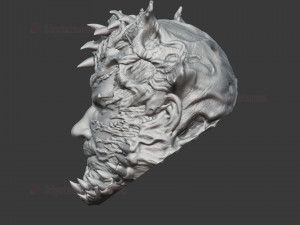 the spider man venom mask cosplay helmet stl 3d print model 3D-Druckmodell
