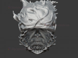 the spider man venom mask cosplay helmet stl 3d print model 3D-Druckmodell