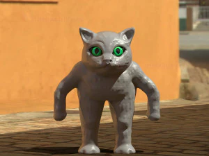 meme cat - lindo gato archivo stl imprimible en 3d Modelo de impresión 3D