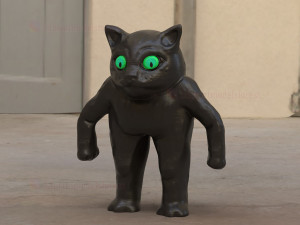 meme cat - cute cat stl file 3d printable Modello di stampa 3D