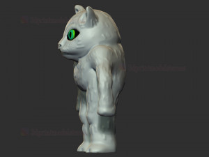 meme cat - cute cat stl file 3d printable Modello di stampa 3D