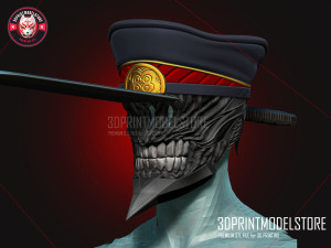 Chainsaw Man Cosplay Helmet - Katana Man Ghost Devil 3D Принт Модель