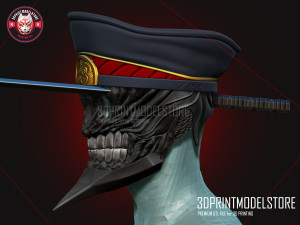 Chainsaw Man Cosplay Helmet - Katana Man Ghost Devil 3D Принт Модель