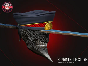 Chainsaw Man Cosplay Helmet - Katana Man Ghost Devil 3D Print Model