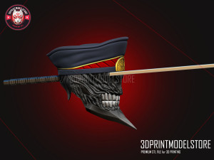 Chainsaw Man Cosplay Helmet - Katana Man Ghost Devil 3D Принт Модель