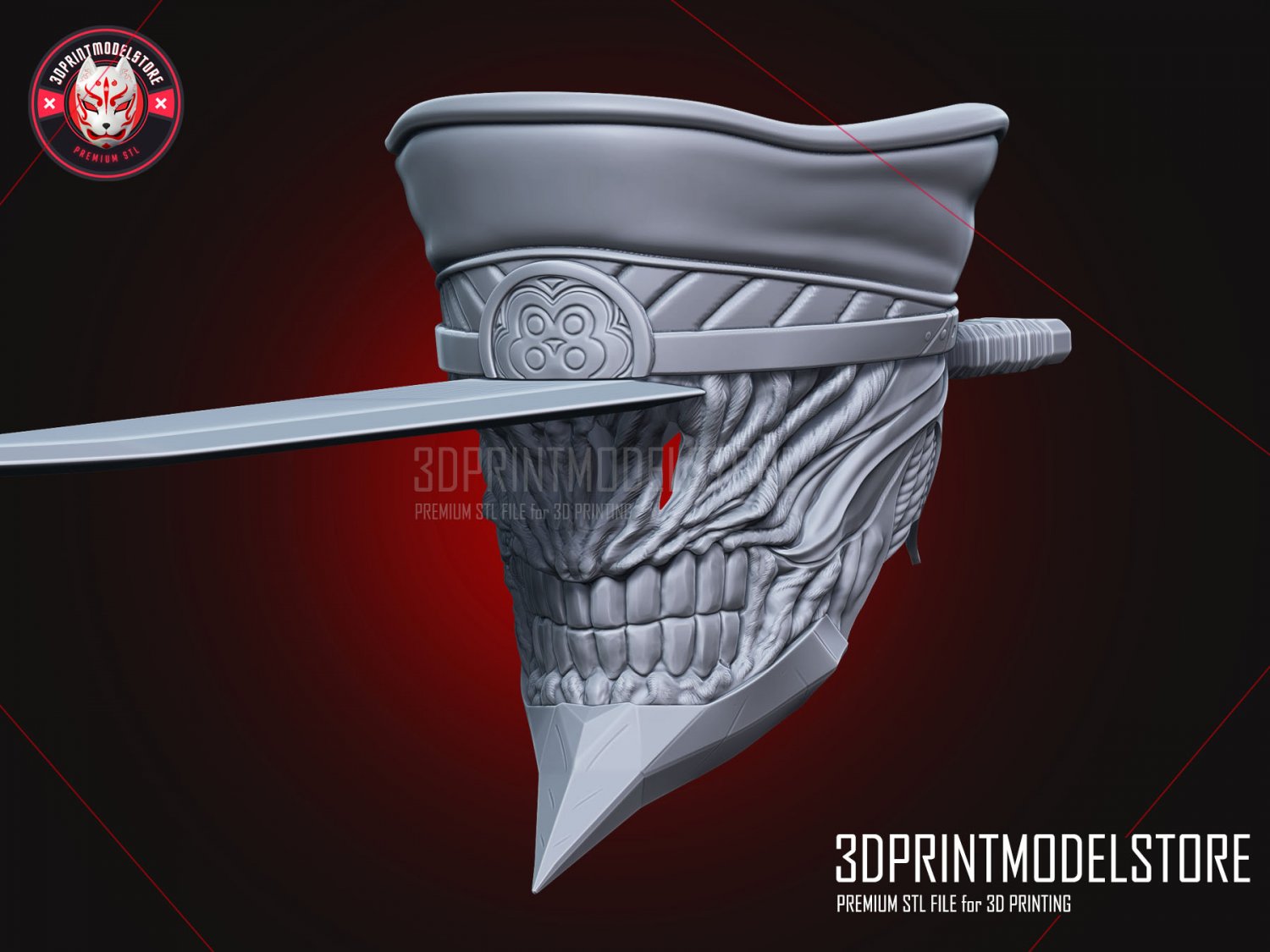 STL file Katana Man Helmet - Chainsawman Cosplay 👨・3D printing idea to  download・Cults
