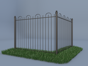 iron fence 3D Model