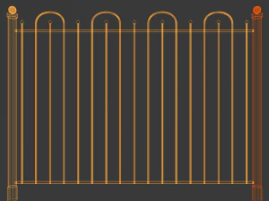 iron fence 3D Model
