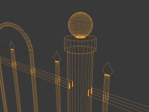 iron fence 3D Model