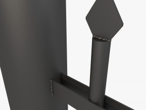 iron fence Modèle 3D